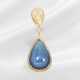 Pendant: handcrafted from 18K gold with sapphire a… - photo 1