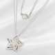 Chain/necklace: very decorative white gold brillia… - photo 1