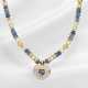Chain/necklace: high-quality vintage sapphire/bril… - фото 1