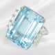 Ring: Aquamarine ring of outstanding quality, "San… - photo 1