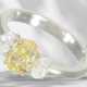 Ring: high-quality diamond ring, centre stone Fanc… - photo 1
