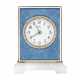 CARTIER ANTIQUE ENAMEL, DIAMOND AND HARDSTONE CLOCK - photo 1