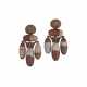 HEMMERLE COLORED DIAMOND AND SHIVA LINGAM STONE PENDANT EARRINGS - фото 1