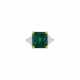 A RARE EMERALD AND DIAMOND RING - Foto 1