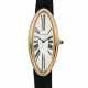 CARTIER. AN ATTRACTIVE 18K PINK GOLD CURVED WRISTWATCH - photo 1