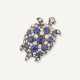 VICTORIAN SAPPHIRE, DIAMOND AND COLOURED SAPPHIRE TURTLE BROOCH - photo 1