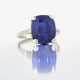 EARLY 20TH CENTURY SAPPHIRE AND DIAMOND RING - Foto 1