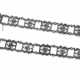 Seltenes Paar Viktorianische Cut Steel Armbänder wandelbar in ein Collier De Chien - Foto 1