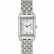 JAEGER-LECOULTRE, STAINLESS STEEL AND DIAMOND-SET 'REVERSO DUETTO', WITH MOTHER OF PEARL DIAL, REF. 266.8.44 - фото 1