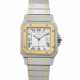 CARTIER, YELLOW GOLD AND STAINLESS STEEL 'SANTOS CARRÉE', REF. 2961 - Foto 1