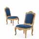 A PAIR OF LOUIS XV GILTWOOD CHAISES - photo 1