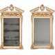 A PAIR OF GEORGE II WHITE-PAINTED AND PARCEL-GILT PIER MIRRORS - фото 1