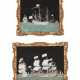 A SET OF TWO GEORGE II CUT-PAPER PICTURES OF SHIPS - photo 1