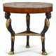 A NORTH ITALIAN FRUITWOOD, EBONIZED AND PARCEL-GILT CENTER TABLE - Foto 1