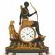 A DIRECTOIRE ORMOLU AND PATINATED BRONZE CLOCK ‘L’AFRIQUE’ - фото 1