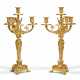 A PAIR OF FRENCH ORMOLU FOUR-BRANCH CANDELABRA - photo 1