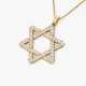 A unique pendant necklace with a diamond-decorated Star of David - фото 1