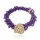 NO RESERVE | MARIANNE OSTIER DIAMOND AND AMETHYST NECKLACE - photo 1