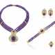 SUITE OF AMETHYST, DIAMOND AND GOLD JEWELRY - photo 1