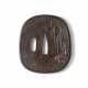 A RARE LACQUERED WOOD TSUBA - photo 1