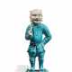 A PARCEL-TURQUOISE-GLAZED BISCUIT FIGURE OF A BOY - photo 1