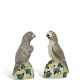 A PAIR OF FAMILLE VERTE BISCUIT FIGURES OF PARROTS - photo 1