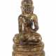 Sitzender Buddha Burma, 19./20. Jh., Holz geschnitzt und ver… - photo 1
