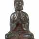 Buddha China, 19./20. Jh., Eisenguss, H: ca. 20 cm. Leicht k… - фото 1