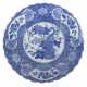 Fächerschale mit Blaumalerei China, 19./20. Jh., Porzellan g… - фото 1