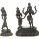 2 kleine Statuetten Indien, Mitte 20. Jh., Bronze, best. aus… - photo 1