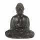 Buddha Daibutsu Japan, 20. Jh., Bronze geschwärzt, Bodenstem… - Foto 1