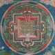 Mandala Thangka Tibet, 19./20. Jh., schönes Kolorit, HxB: ca… - Foto 1