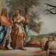 Hinterglasbild ''Esau und Jacob'' 18./19. Jh., wohl Oberamme… - photo 1