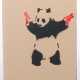 Banksy 1974. ''Panda with Gunsl'', verso handschriftlich bez… - фото 1