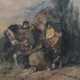 Maler des 19. Jh. ''Auf der Jagd'', Darstellung zweier orien… - photo 1