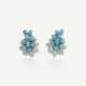 M.GÉRARD BOUCLES D'OREILLES TURQUOISES ET DIAMANTS - photo 1