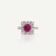 BAGUE RUBIS ET DIAMANTS - photo 1