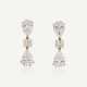 PAIRE DE BOUCLES D'OREILLES DIAMANTS DE 3.03 CARATS, 3.02 CARATS, 2.50 CARATS ET 2.40 CARATS ET DIAMANTS - photo 1