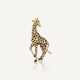 CARTIER BROCHE 'GIRAFE' ÉMERAUDE ET ÉMAIL - Foto 1