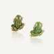 VAN CLEEF & ARPELS ENSEMBLE DE DEUX BROCHES 'GRENOUILLE' ÉMAIL ET DIAMANTS - Foto 1