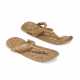A PAIR OF EGYPTIAN PLAITED PALM LEAF SANDALS - photo 1