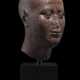 AN EGYPTIAN RED QUARTZITE HEAD OF A PRIEST - фото 1