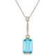 Aquamarine-Diamond-Necklace - photo 1