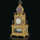 AN IMPERIAL CHINESE ORMOLU AND PASTE-SET AUTOMATON, MUSICAL AND STRIKING TABLE CLOCK - фото 1