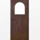 Dark wooden door with glass lunette. Dark brown bakelite handles. Milan, 1932. (82x201.5 cm.) (defects) | | Provenance | Andreani Apartment, via Monte Velino, Milan - фото 1