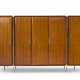 (Attributed) | Five-door cabinet. Turin, 1950s/1960s. Solid and veneered wood, brass tubular uprights, brass handles. (300x185x64 cm.) (slight defects) - фото 1