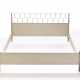 Double bed. 1960s. Metal and white lacquered wooden frame. (165.2x84x200 cm.) (slight defects) - фото 1