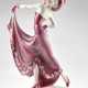 Sculpture depicting dancer. 1930s/1940s. Cast ceramic painted in pink and white under glaze. Marked with the manufacture's monogram and inscribed "AB94". (h max 35 cm.) - Foto 1