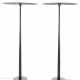 Pair of free-standing floor lamps with disc shade model "THX 1138". Produced by SpHaus, Grass, 2000s. Black painted metal. (h 216 cm.; d 99 cm.) (slight defects and losses) - Foto 1