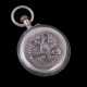 Очень редкие серебряные карманные часы Павел Буре с накладным серебряным государственным гербом Российской Империи - photo 1